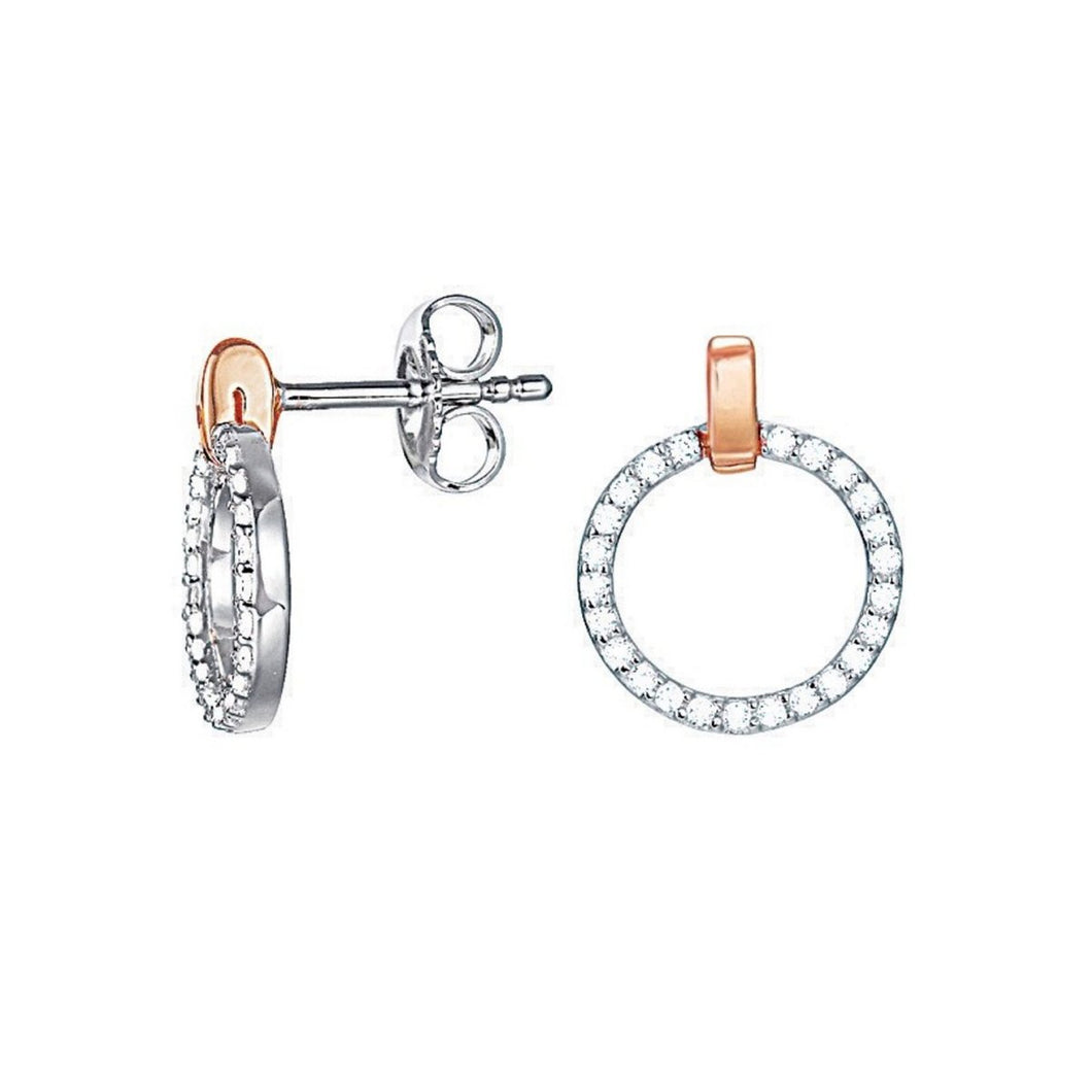 Esprit Damen Ohrringe Ohrstecker Silber CIRCLETS ESER92720D000