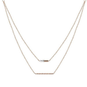 Esprit Damen Kette Collier Edelstahl Rosé JW52913 ESNL13485C420