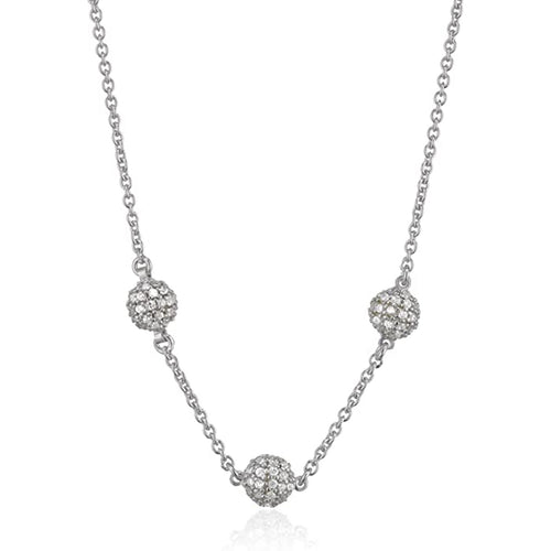 Esprit Damen Kette Collier GLIMMER Silber ESNL91451A42