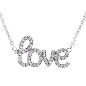 Esprit Damen Kette Collier Silber Zirkonia Lucky Love ESNL92421A400