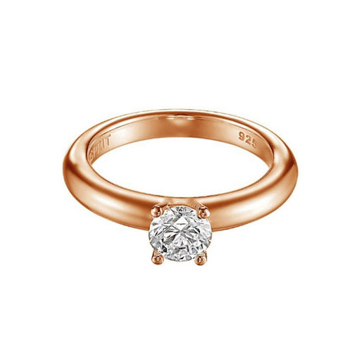 Esprit Damen Ring Silber Rosé Zirkonia Grace ESRG91608C180-1
