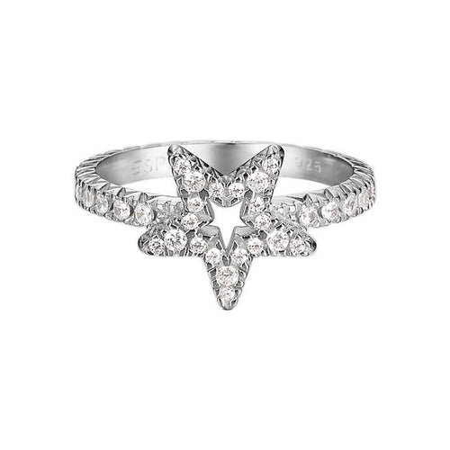 Esprit Damen Ring Silber Zirkonia Brilliance Star ESRG92001A1