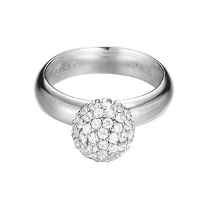Esprit Damen Ring Silber Zirkonia Sphere ESRG92309A1