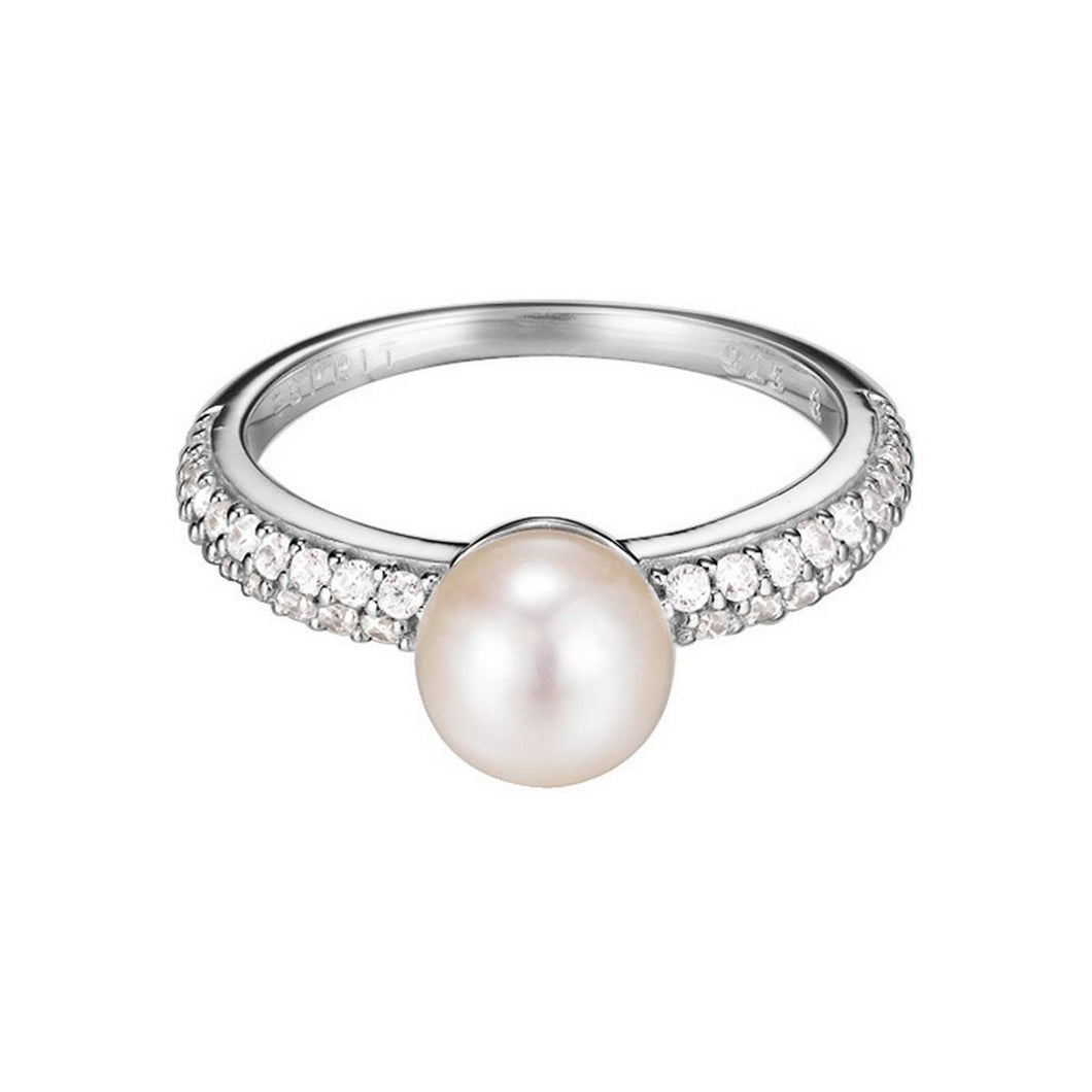 Esprit Damen Ring Silber Zirkonia Pearl Sphere ESRG92379B1