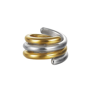 Esprit Damen Ring Silber Bicolor Swiveled ESSE90969A170-1