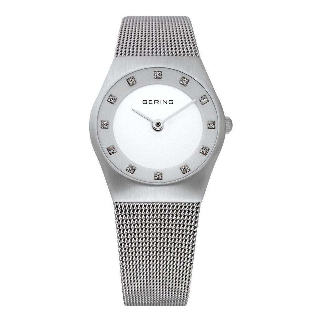 Bering Damen Uhr Armbanduhr Slim Classic - 11927-000 Meshband