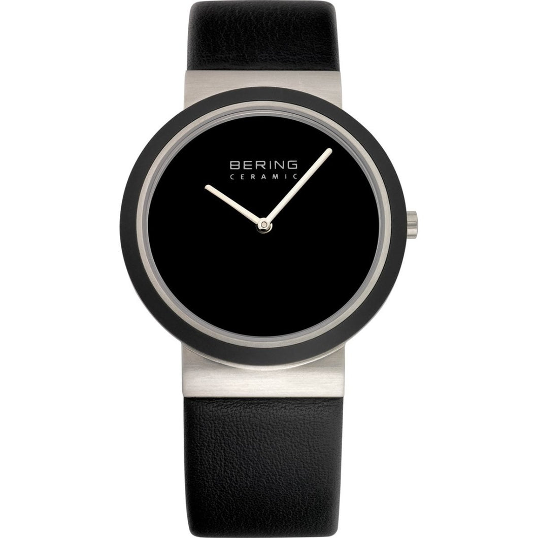 Bering Herren Uhr Armbanduhr Slim Ceramic - 10736-442-1 Leder
