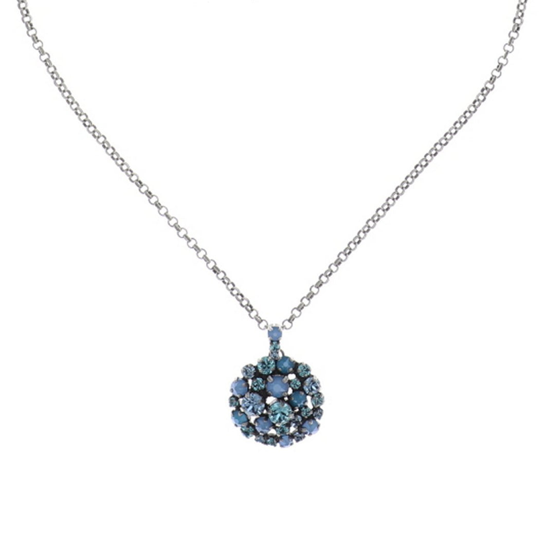 Konplott Halskette Ballroom blue antique silver
