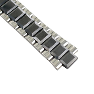 Ingersoll Ersatzband für Uhren Edelstahl Keramik Faltschl. silber / schwarz IN7201 21 mm