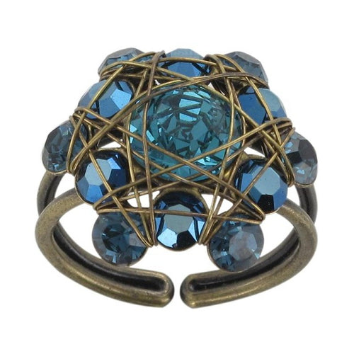 Konplott Ring Bended Lights blau