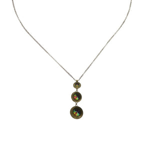 Konplott Halskette Collier Rivoli Concave green antique medium
