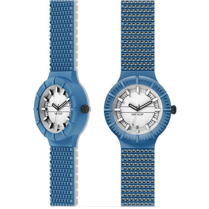 Hip Hop Uhr Silikonuhr Herren Man large HWU0392 well dressed