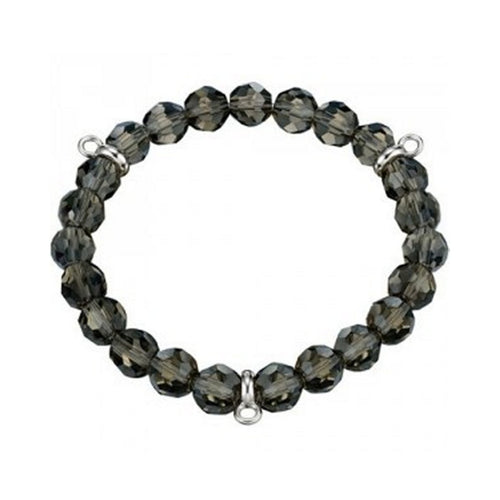 Esprit Armband Armkette Silber Charmsarmband Taupe Stone ESBR91139E160