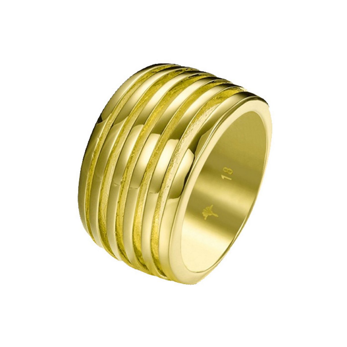 Produktbild von JOOP! Damenring Edelstahl, Goldenes Design Mit JOOP Schriftzug 135 Mm Breite Kommt In Schmuck Geschenk Box