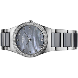 Bering Damen Uhr Armbanduhr Slim Ceramic - 32426-789 Edelstahl