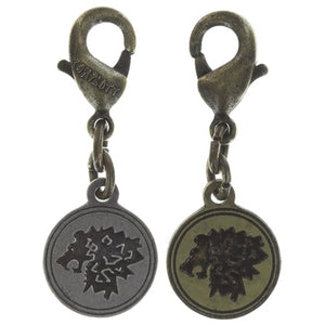 Konplott Anhänger Charm Zodiac Leo/Loewe XS brass/silver