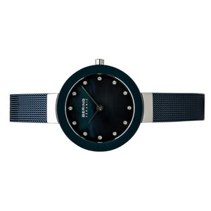 Bering Damen Uhr Armbanduhr Slim Ceramic - 11429-387 Meshband