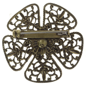 Konplott Brosche Flamenco grey large antique brass