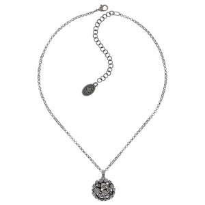 Konplott Halskette Collier Ballroom white antique silver