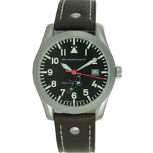 Laden Sie das Bild in den Galerie-Viewer, Aristo Herren Messerschmitt Uhr Fliegeruhr ME 163 163-40 Leder