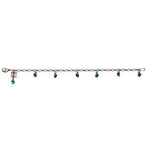 Konplott Armband Armkette Tutui Collection grün blau zircon silber