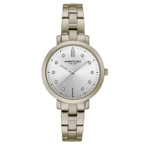 Kenneth Cole New York Damen-Armbanduhr Analog Quarz Edelstahl KC15173006