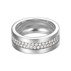 Esprit Damen Ring Silber Zirkonia Pure Pave ESRG92214A1