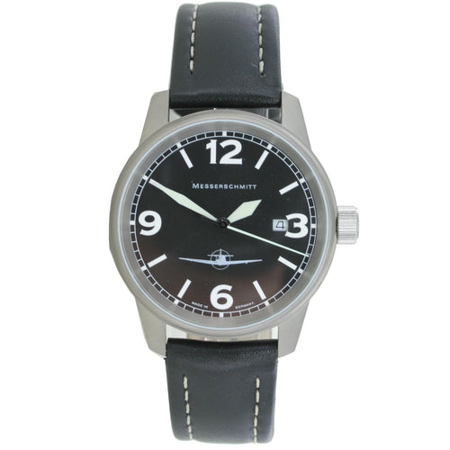 Aristo Herren Messerschmitt Uhr Fliegeruhr Titan ME 108 / 108-M