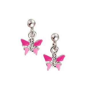 Scout Kinder Ohrringe Ohrstecker Silber Schmetterling rosa Mädchen 262113100