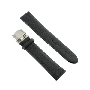 Ingersoll Ersatzband für Uhren Leder schwarz o. Naht Faltschl. Si 20 mm