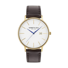Laden Sie das Bild in den Galerie-Viewer, Kenneth Cole New York Herren Uhr Armbanduhr Leder KC15059005