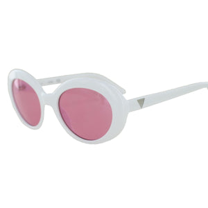 Guess Damen Sonnenbrille GU7576-21S-55 White / Pink