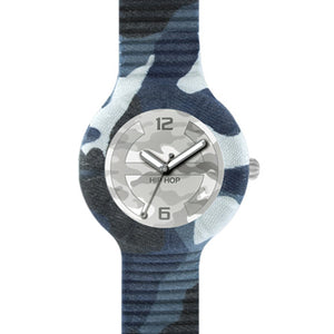 Hip Hop Uhr Armbanduhr Silikonuhr Camouflage large HWU0363