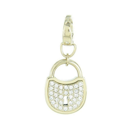 Fossil Anhänger Charms JF00036710 Schloss gold Strass