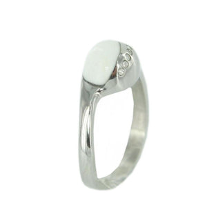 Skagen Damen Ring silber weiss Zyrkonia JRSW021 S6 Gr. 52 (16,5)