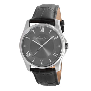 Kenneth Cole New York Herren-Armbanduhr Analog Quarz Leder KC1996
