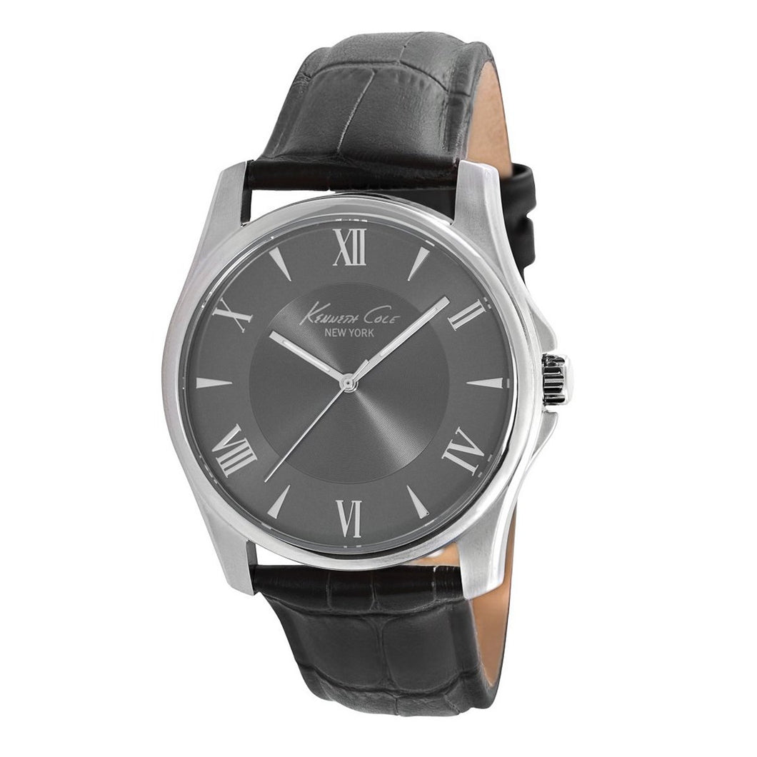 Kenneth Cole New York Herren-Armbanduhr Analog Quarz Leder KC1996