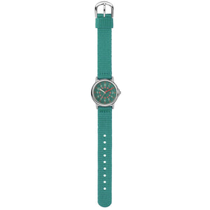 JACQUES FAREL Kinder-Armbanduhr Analog Quarz Mädchen Textilband KCF 067 grün
