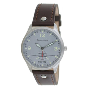 Aristo Herren Messerschmitt Uhr Fliegeruhr ME-109-1069G Leder