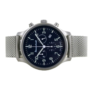 Aristo Herren Messerschmitt Uhr Chronograph ME-3H198M Edelstahl