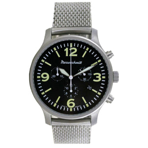 Aristo Herren Messerschmitt Uhr Flieger Chronograph ME-3H205M Edelstahl