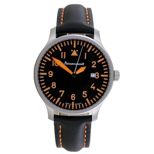 Aristo Herren Messerschmitt Uhr Fliegeruhr - ME-420BL Leder