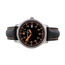 Laden Sie das Bild in den Galerie-Viewer, Aristo Herren Messerschmitt Uhr Fliegeruhr - ME-420BL Leder