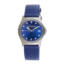 Laden Sie das Bild in den Galerie-Viewer, Aristo Herren Messerschmitt Uhr Fliegeruhr ME-99BL Leder blau