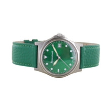 Laden Sie das Bild in den Galerie-Viewer, Aristo Herren Messerschmitt Uhr Fliegeruhr ME-99GR Leder grün