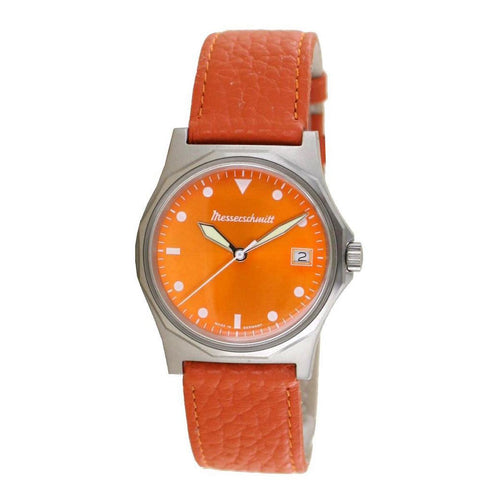 Aristo Herren Messerschmitt Uhr Fliegeruhr ME-99OR Leder orange
