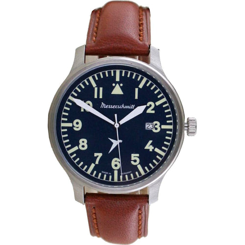 Aristo Herren Messerschmitt Uhr Fliegeruhr ME-BLAUE42B Blau