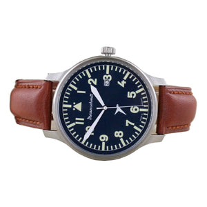 Aristo Herren Messerschmitt Uhr Fliegeruhr ME-BLAUE42B Blau