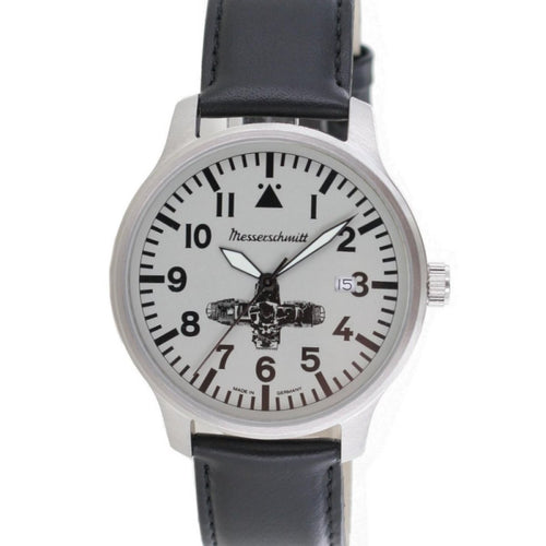 Aristo Herren Messerschmitt Uhr Boxer-Uhr ME-BOXER1 Leder