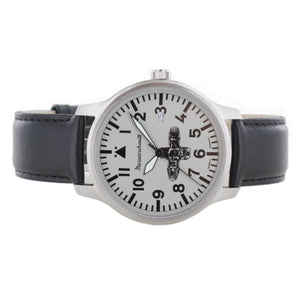 Aristo Herren Messerschmitt Uhr Boxer-Uhr ME-BOXER1 Leder